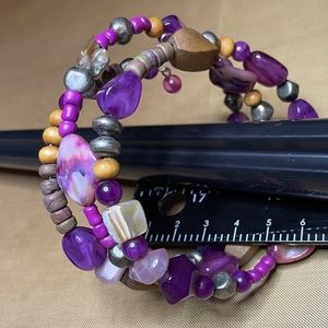 Beautiful beaded wrap bracelet